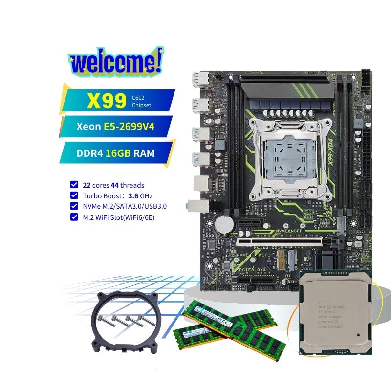 E5 2699 V4 - PANDL Desktop PC Combinatieset Matx NVMe